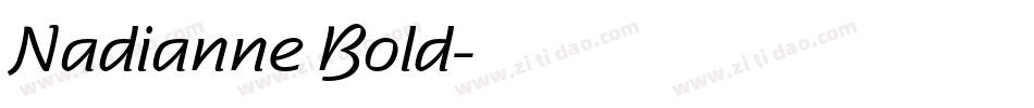 Nadianne Bold字体转换